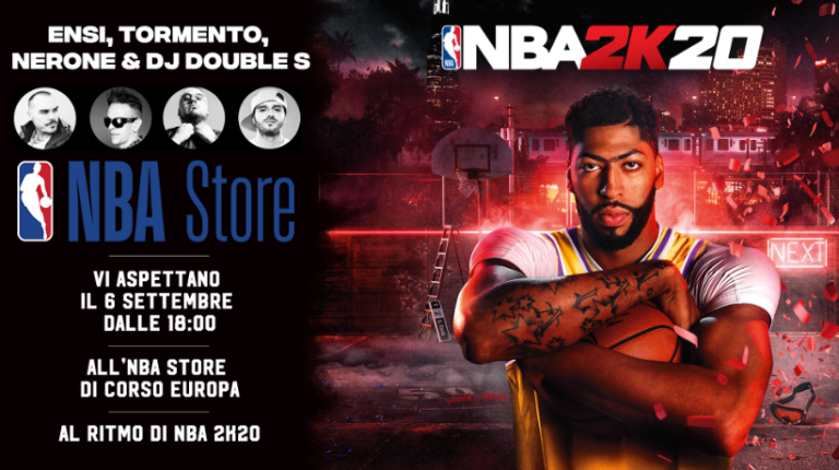 NBA 2K20 Rap Battle: il 6 settembre all'NBA Store Ensi, Nerone e ...