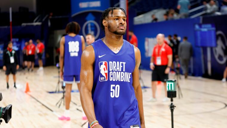 bronny james combine