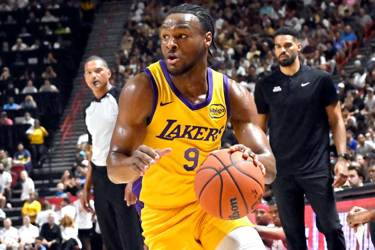 bronny james lakers