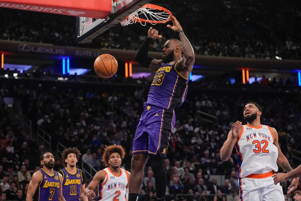 nba los angeles lakers new york knicks
